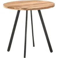 vidaXL Eettafel 80 cm massief acaciahout
