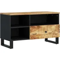 vidaXL Tv-meubel 80x33x46 cm massief mangohout en bewerkt hout