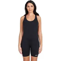 Zoggs Cottesloe Legsuit Open Back Competition Swimsuit Zwart 40 Vrouw