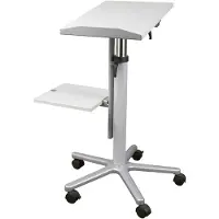 MAUL Projectietafel 9333, grijs, met 3-voudige contactdoos
