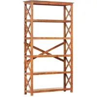 vidaXL Boekenkast 100x30x180 cm acaciahout met honingafwerking
