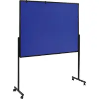 Legamaster Verrijdbaar Multiboard XL PREMIUM - whiteboard en prikboard - B 1200 x H 1500 mm - inclusief papierhaken - blauw