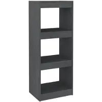 vidaXL Boekenkast/kamerscherm 40x30x103,5 cm massief grenenhout grijs