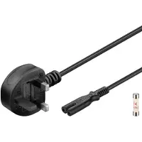Techtube Pro Voedingskabel C7 naar Britse stekker - 250 V/2,5 A