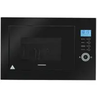 Heinner Inbouw Magnetron 25 L – 900 W – Grill 1000 W – 5 Vermogensstanden – 8 Automatische Programma’s – Touchbediening – LCD-display – 60 min Timer – Ontdooifunctie – Zwart Glas