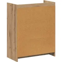 vidaXL Schoenenkast 73,5 x 36 x 92 cm Bewerkt hout Artisanaal eiken