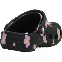 Crocs Klomp Toddler Classic Flower Clog Black-Schoenmaat 27 - 28