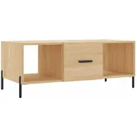 vidaXL Salontafel 102x50x40 cm bewerkt hout sonoma eikenkleurig