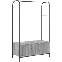 vidaXL Kledingrek Grijs 100 x 44 x 160 cm Bewerkt hout
