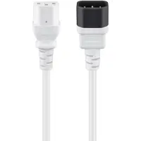 Pro C13 - C14 stroomkabel voor UPS/PDU | 3x 1,00mm | wit | 3 meter