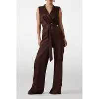 Guess Marciano GUESS Iva Overlap Ss Jumps Rich Brown Maat: 38 | Jumpsuits Outlet | Dames | Bruin