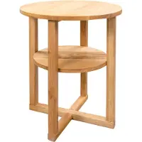 vidaXL Bijzettafel 40x50 cm massief eikenhout