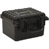 vidaXL Flightcase draagbaar 27x25x18 cm PP zwart