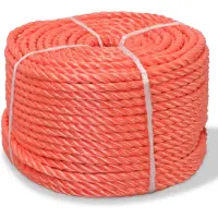 vidaXL Touw gedraaid 8 mm 500 m polypropyleen oranje