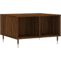 vidaXL Salontafel 60x50x36,5 cm bewerkt hout bruin eikenkleur