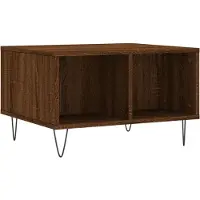 vidaXL Salontafel 60x50x36,5 cm bewerkt hout bruin eikenkleur
