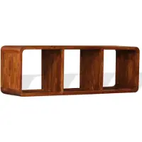 vidaXL Tv-meubel 120x30x40 cm massief hout met honingafwerking