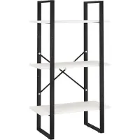 vidaXL Opbergrek 60x30x105 cm massief grenenhout wit