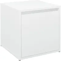 vidaXL Opbergbox met lade 40,5x40x40 cm bewerkt hout wit