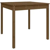 vidaXL Tuintafel 82,5x82,5x76 cm massief grenenhout honingbruin