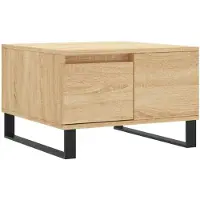 vidaXL Salontafel 55x55x36,5 cm bewerkt hout sonoma eikenkleurig