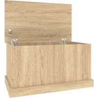 vidaXL Opbergbox Sonoma Eiken 70x40x38 cm Bewerkt Hout