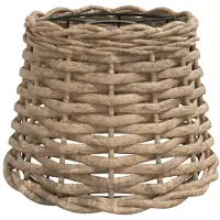 vidaXL Plafondlampenkap Ø20x15 cm wicker bruin