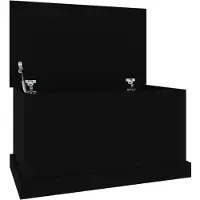 vidaXL Opbergbox 70x40x38 cm bewerkt hout zwart