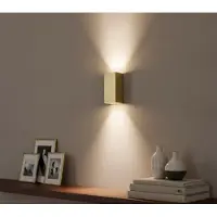 Artdelight Vierkante up- & downlighter Dante2 goud