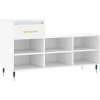 vidaXL Schoenenkast 102x36x60 cm bewerkt hout wit