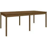 vidaXL Tuintafel 203,5x100x76 cm massief grenenhout honingbruin