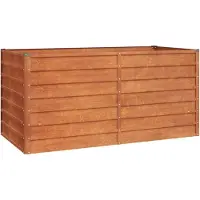 vidaXL Plantenbak verhoogd 160x80x77 cm cortenstaal roestig