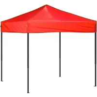 vidaXL Partytent, opvouwbaar, rood, 2x2 meter