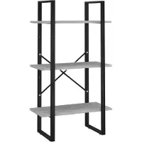 vidaXL Opbergrek 60x30x105 cm bewerkt hout betongrijs