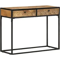 vidaXL Wandtafel 100x35x75 cm massief mangohout