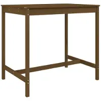 vidaXL Tuintafel, honingbruin, 121x82,5x110 cm, massief grenenhout