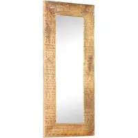 vidaXL Spiegel handgesneden 110x50x2,5 cm massief mangohout