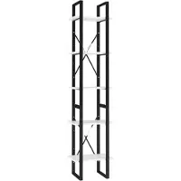 vidaXL Boekenkast met 5 schappen 40x30x175 cm bewerkt hout wit