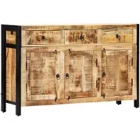vidaXL Dressoir 120x35x76 cm massief mangohout