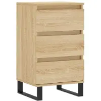 vidaXL Dressoir 40x35x70 cm bewerkt hout sonoma eikenkleurig