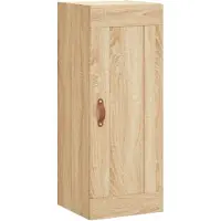 vidaXL Wandkast 34,5x34x90 cm bewerkt hout sonoma eikenkleurig