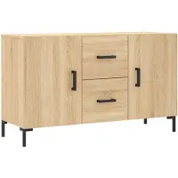 vidaXL Dressoir 100x36x60 cm bewerkt hout sonoma eikenkleurig