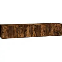 vidaXL Tv-wandmeubels 2 st 100x34,5x40 cm gerookt eikenkleurig