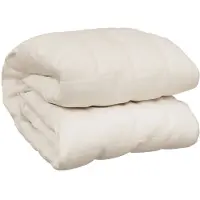 vidaXL Verzwaringsdeken 200x225 cm 9 kg stof lichtcrèmekleurig
