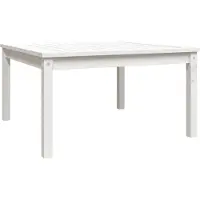 vidaXL Tuintafel 82,5x82,5x45 cm massief grenenhout wit