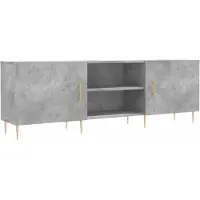 vidaXL Tv-meubel 150x30x50 cm bewerkt hout betongrijs