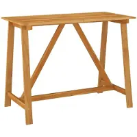 vidaXL Tuinbartafel 140x70x104 cm massief acaciahout
