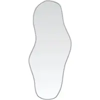 vidaXL Wandspiegel 90x40 cm zilverkleurig