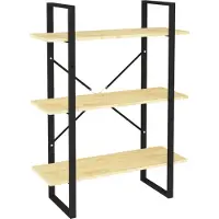 vidaXL Boekenkast met 3 schappen 80x30x105 cm massief grenenhout