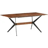 vidaXL - Eettafel - 180x90x76 - cm - massief - mangohout